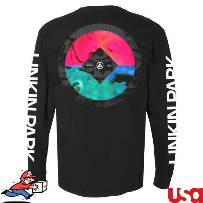 Official Linkin Park Merch Store Shop Linkin Park FZ Deluxe Circle Black L/S T Shirt LinkinPark