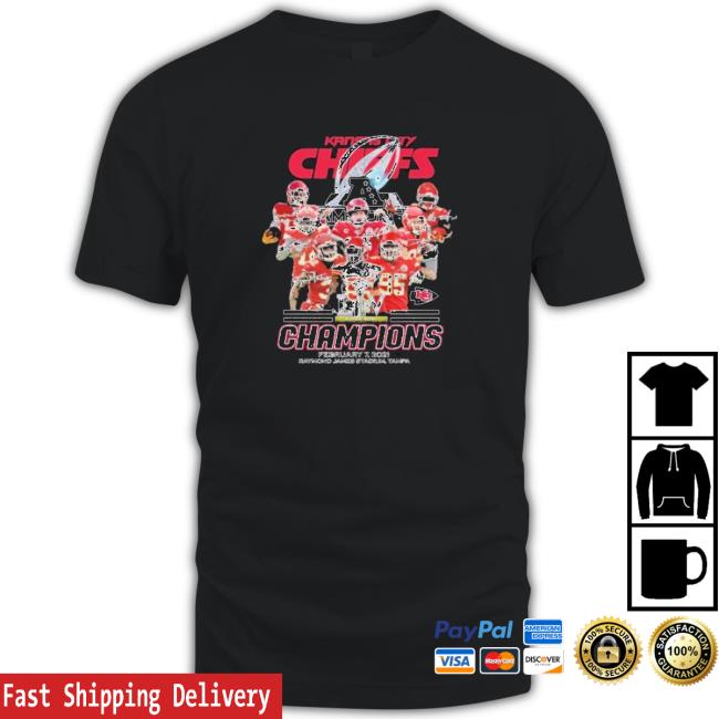 Official Kansas City Chiefs Champions Raymond James Stadium Tampa 2021 signatures Cap
