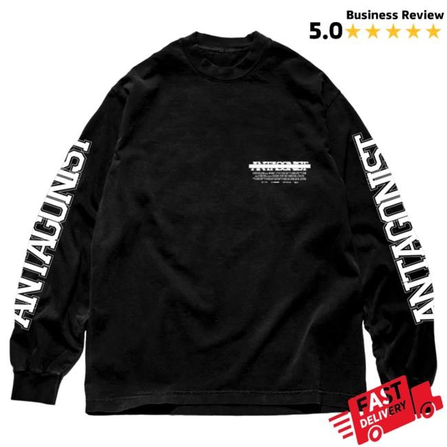Official Playboi Carti Merch Store Antagonist 2.0 00 Black Long Sleeve T-Shirts