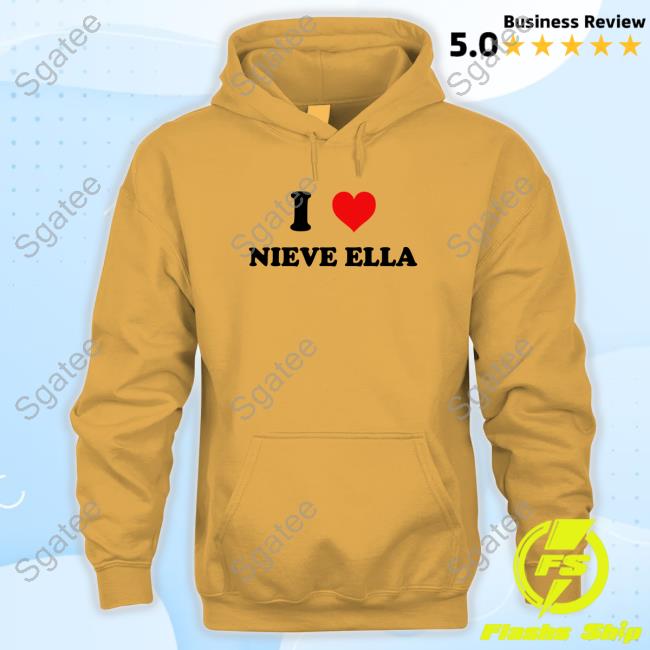 Official Nieve Ella Store I Love Nieve Ella Tee Shirt