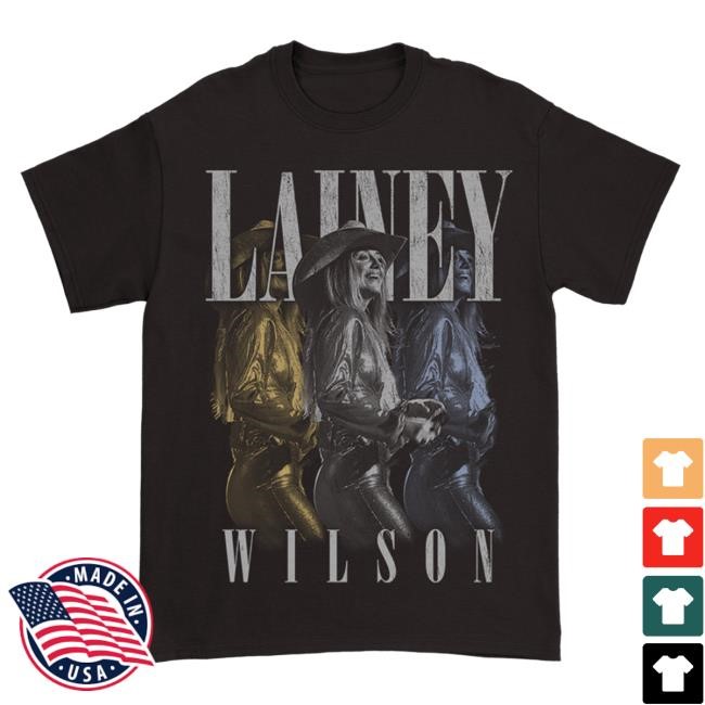 Lainey Wilson | Official Merch Store Black Overlay Photo Shirt