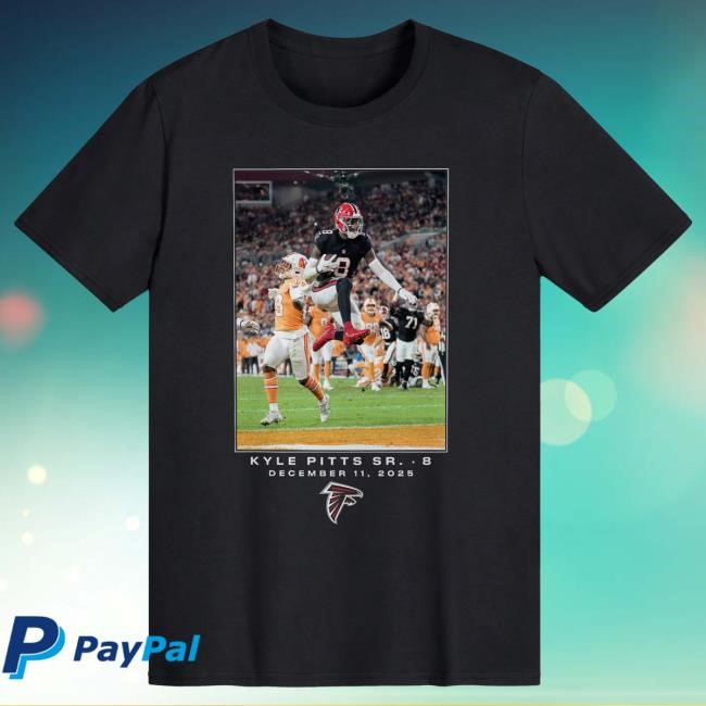 Atlanta Falcons Kyle Pitts Sr. Black NFL Flash Features Week 15 Big & Tall Tshirt | Official NFL Shop