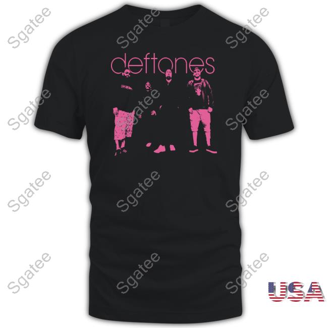 Official Deftones Store Pink Band Photo Shirt