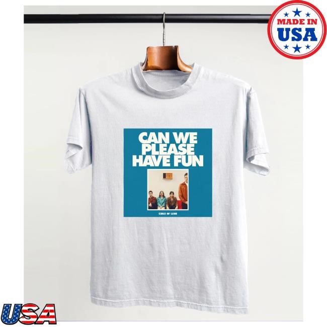 Official Kings Of Leon Merch Can We Please Have Fun Shirt New (White)
