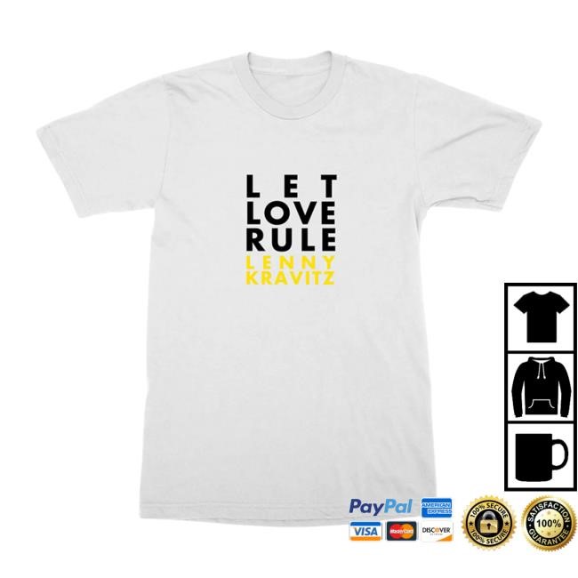 Lenny Kravitz Let Love Rule White T Shirt Lenny Kravitz Store Merch