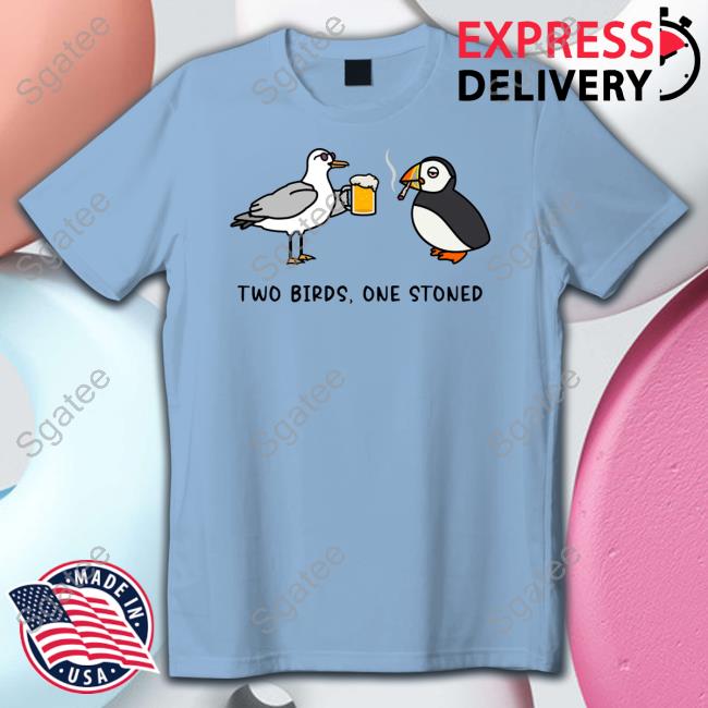 Official Alleverythingdolphin Merch Two Birds One Stoned Shirt