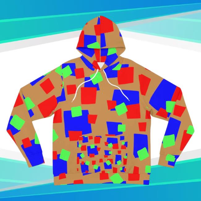 Official Signshirtz Clothing Merch RGB Pattern Design - Brown Large AOP Hoodie 3D All Over Print