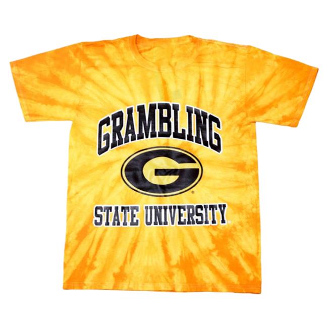 Official Dicks Sporting Goods Tones Of Melanin Grambing State Tigers Gold Tie Dye T-Shirts Tie-Dye Dickssportinggoods