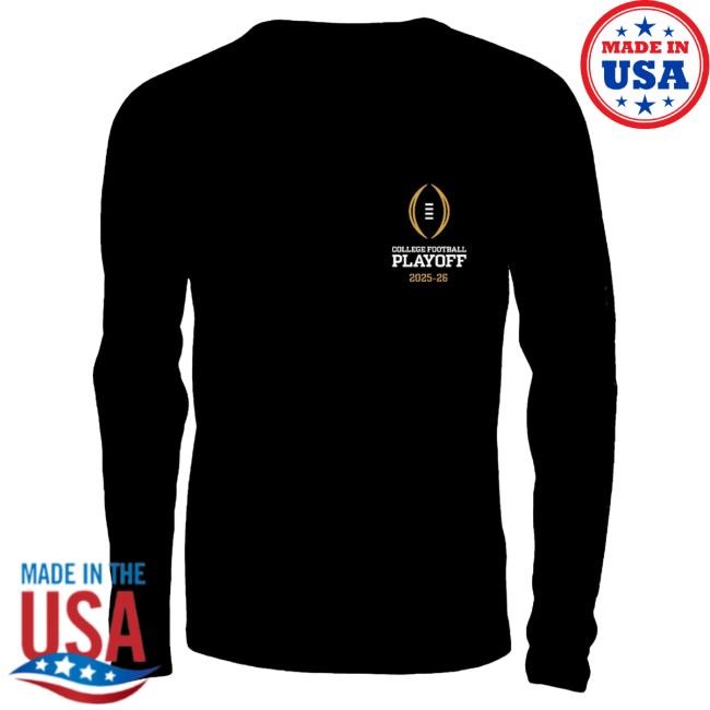 Official Red Raider Outfitter Texas Tech 2025 CFP - Long Sleeve T-Shirt - Reasons To Yell - BLACK