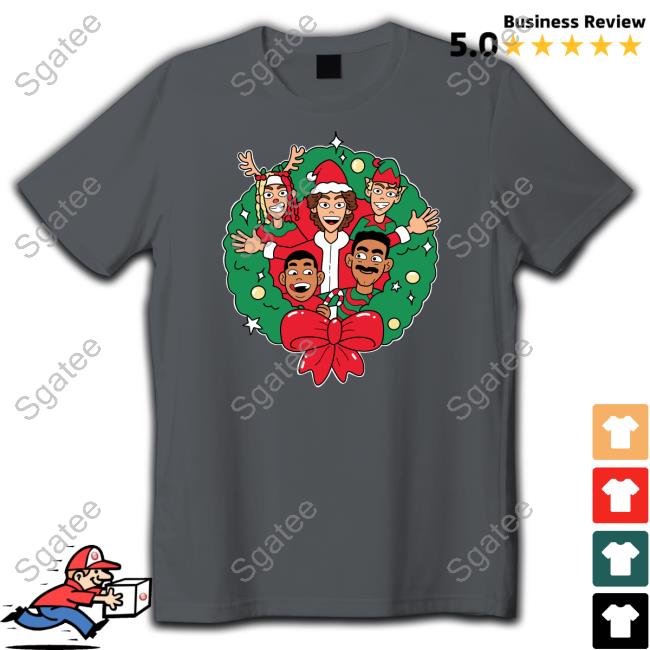 Wreath Christmas Tee Shirt