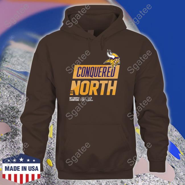 Minnesota Vikings Conquered The North T Shirts Nfc North Champs