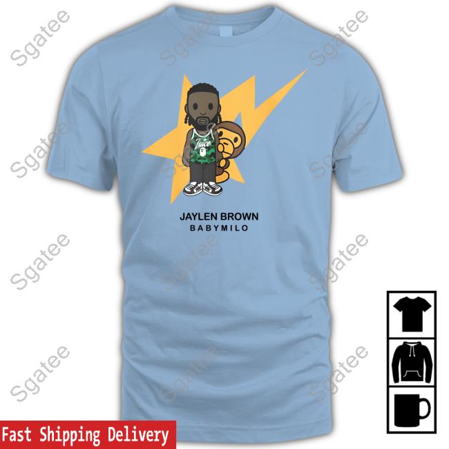Official Bape Jaylen Brown Baby Milo Shirt GreenRunsDeep