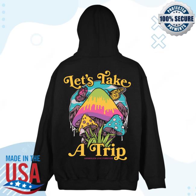 Official Linda Finegold Merch Store Lets Take A Trip Tee Black Lindafinegold Clothing Shop