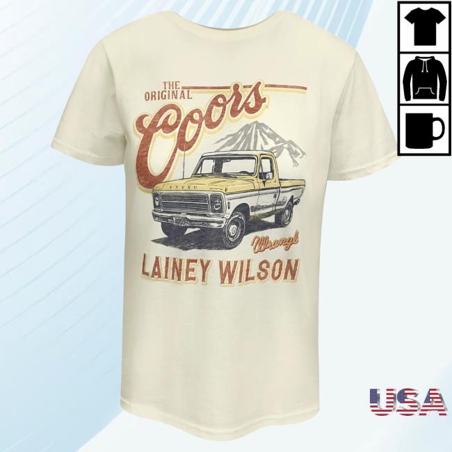 Official Coors Banquet Lainey Wilson x Wrangler Ladies Truck New Shirt