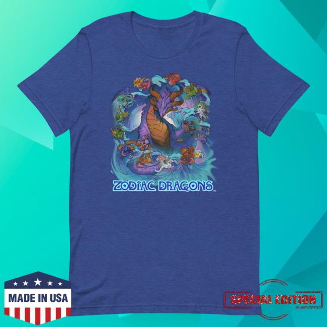 Sixth Leaf Clover Studios Galactic Zodiac Dragons Top Shirt