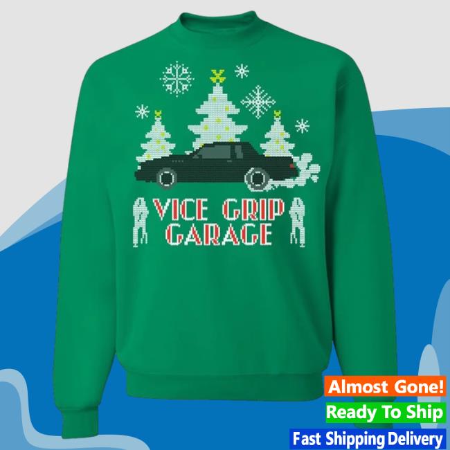 Official Vice Grip Garage Vgg Merch Vgg Ugly Holiday Pullover Sweatshirt