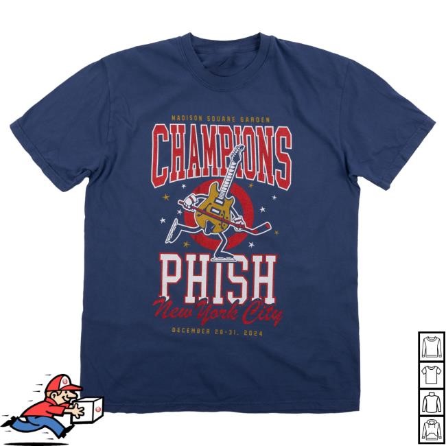 Official Phish Merch Store Shop Phish Languedoc Champions Shirts on Blue