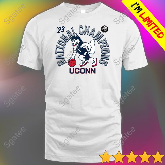 Uconn Huskies 2023 National Champions Tee Shirt