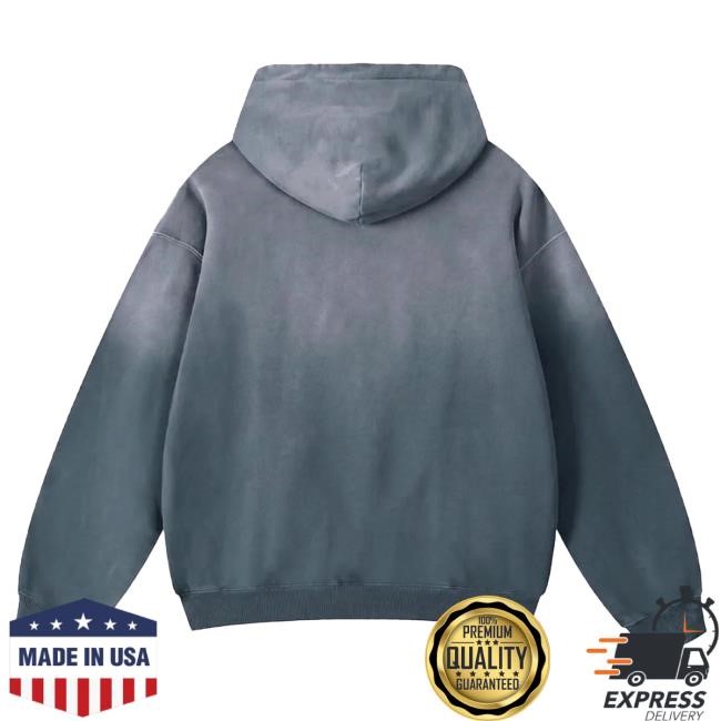 City Pride Detroit Sun Faded Slate Hoodie By Sana Detroit