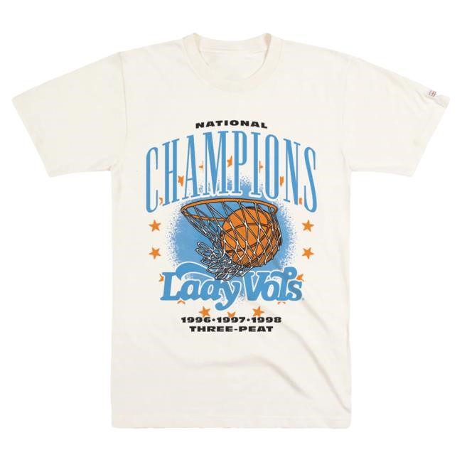 Artwork Homefield Apparel Lady Vols 1996 1997 1998 Champions Tee