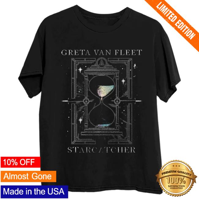 Official Greta Van Fleet Merch Store Black Hourglass Hot Shirt