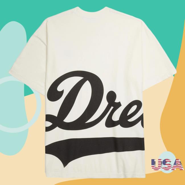 Official Dreamville Merch Jumbo Classic Logo Tee Shirt White/Black Dreamville Records