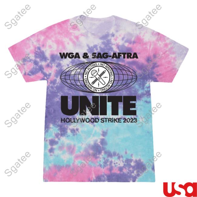 Official Transfigure Print Co Adam Conover Wga & Sag-Aftra Unite Hot Shirt