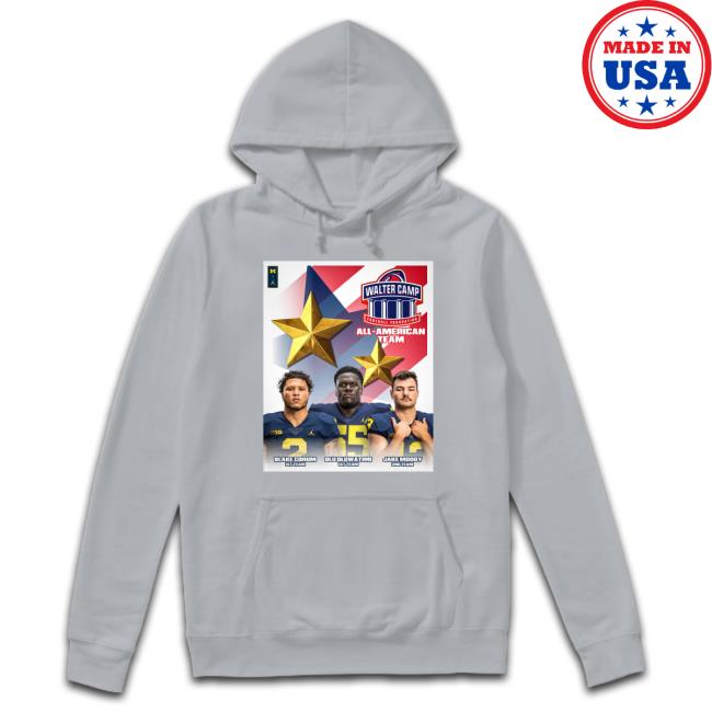 Official Michigan wolverines walter camp Football foundation allAmerican team Tee Shirts Michigan wolverines walter camp Football foundation allAmerican team Hooded Sweatshirt