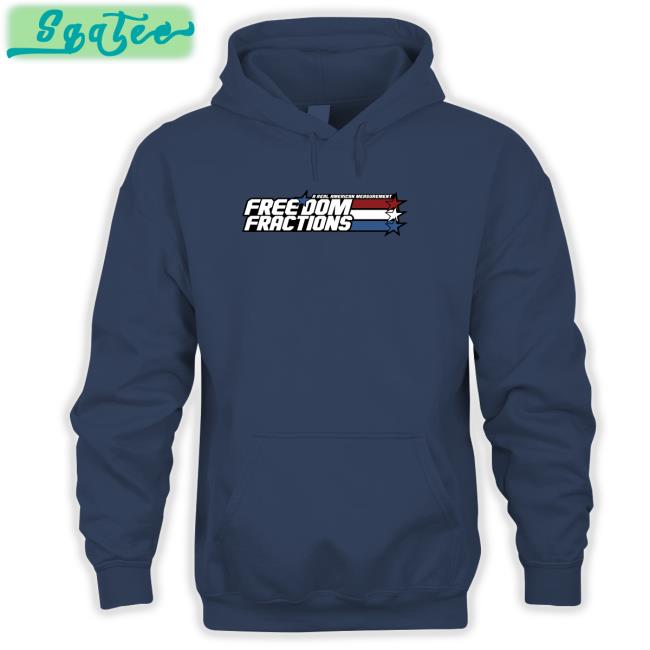 The Fat Electrician Merch A Real American Measurement Freedom Fractions Hooded Sweatshirt Bunkerbranding