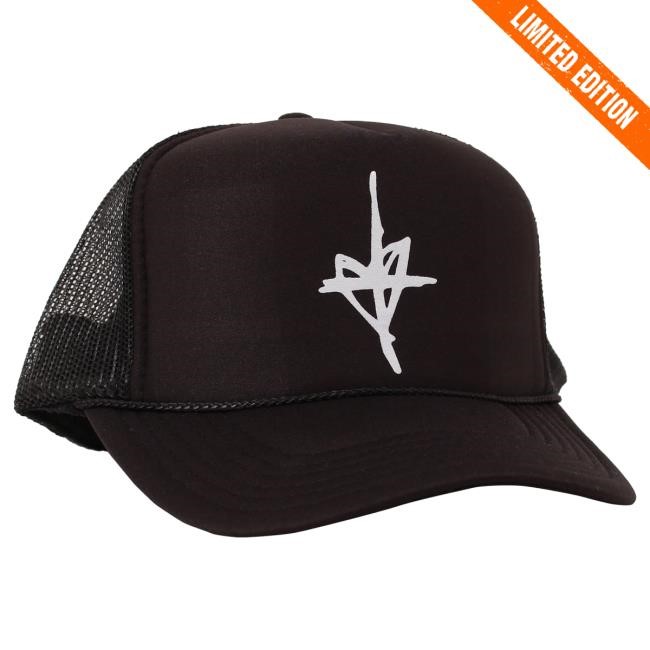 Official Zauntee Merch Cross Trucker Hat (Black)