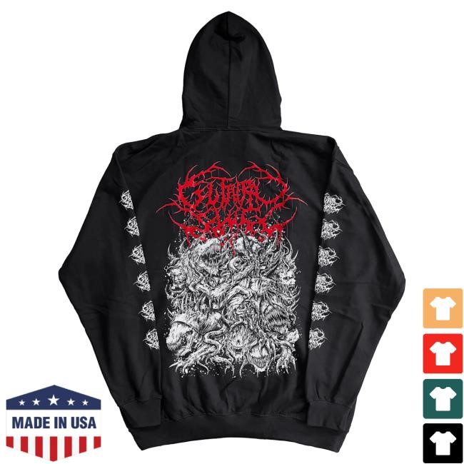 Official Reality Fade Merch Store Guttural Slug 'Paranormal Evisceration' Pullover Hoodie