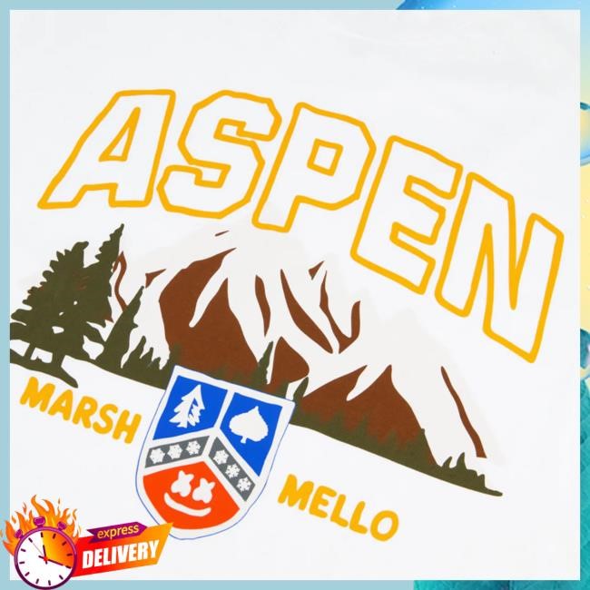 Aspen T Shirt With Graphic Print Marshmello Style