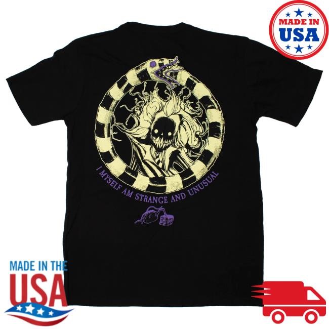Official Any Means Necessary Clothing Beetlejuice T-Shirt Black Andromeda
