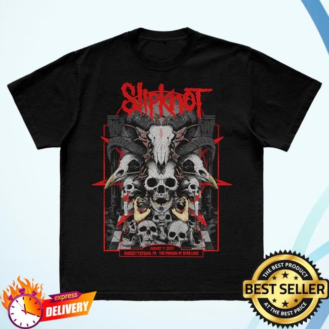 Official Slipknot Merch Store 2024 Tour Burgettstown T-Shirts Slipknot Clothing Shop