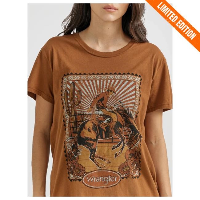 Official Marshalls Country Merch Clothing Wrangler Women's - Retro® Graphic Shirts