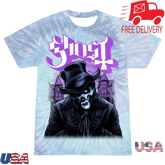 Official Ghost Merch Store Ghost Band Rock Skeletour Tie Dye Hot Shirt
