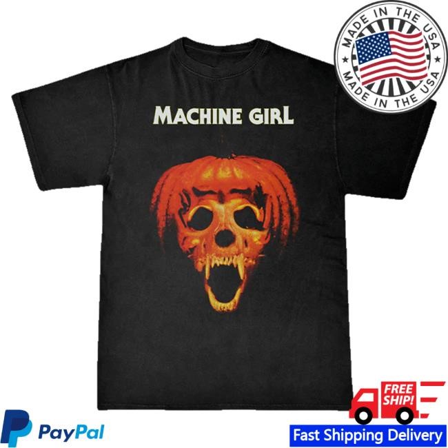 Official Machine Girl Merch Shop Machine Girl Pumpkin Shirt New MachineGirl