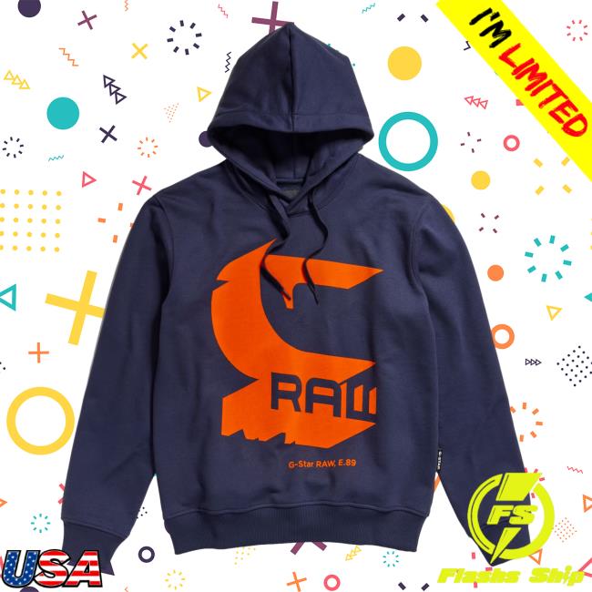 Official G Star Raw Clothing Store Shop Shadow Drop Graphic G-Star Raw, E.89 Crew neck Sweatshirt Navy Gstar