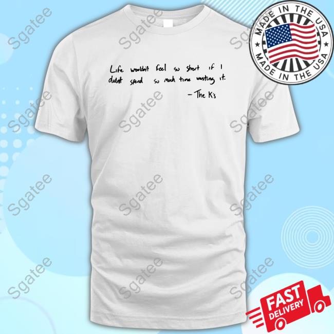 Official The K's Handwritten Lyric Stacked White Top Shirt