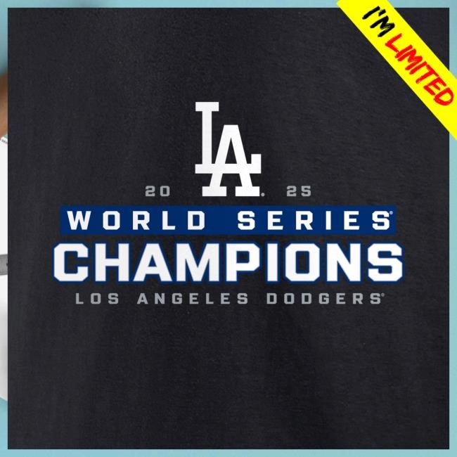 Men's Los Angeles Dodgers Fanatics Black 2025 World Series Champions Big & Tall Signature Roster Tees Official MLB Shop