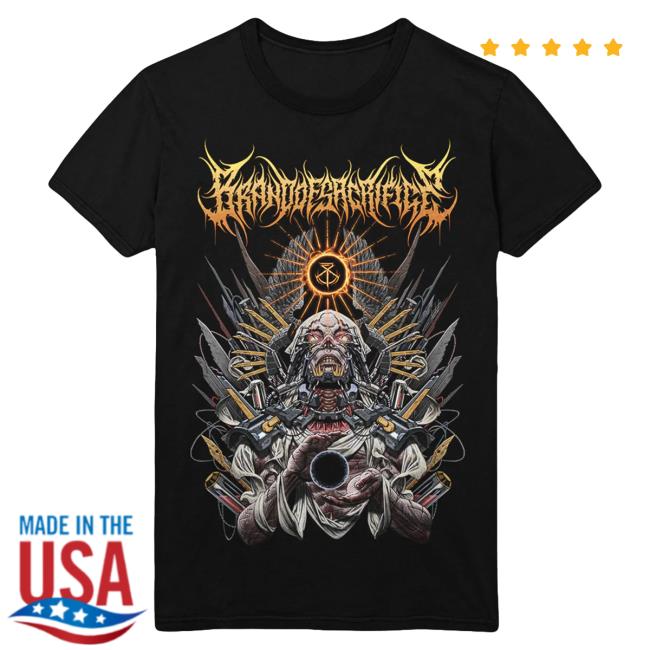 Official Brand Of Sacrifice Merch Biomech Black Top Shirt
