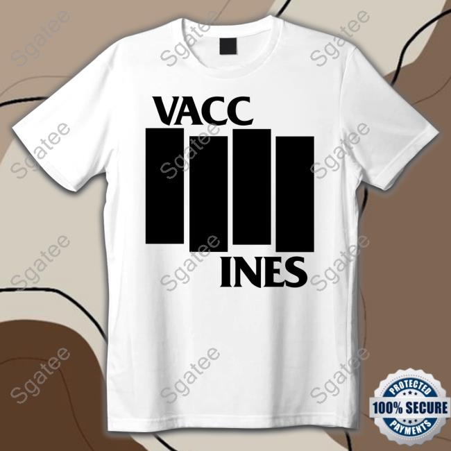 Official The Vaccines Vacc Ines Black Flag T-Shirt