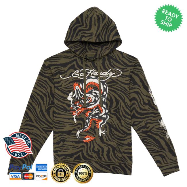 Official Ed Hardy Merch Store Dragon Zebra Camo Crew EdHardy Apparel Clothing Shop