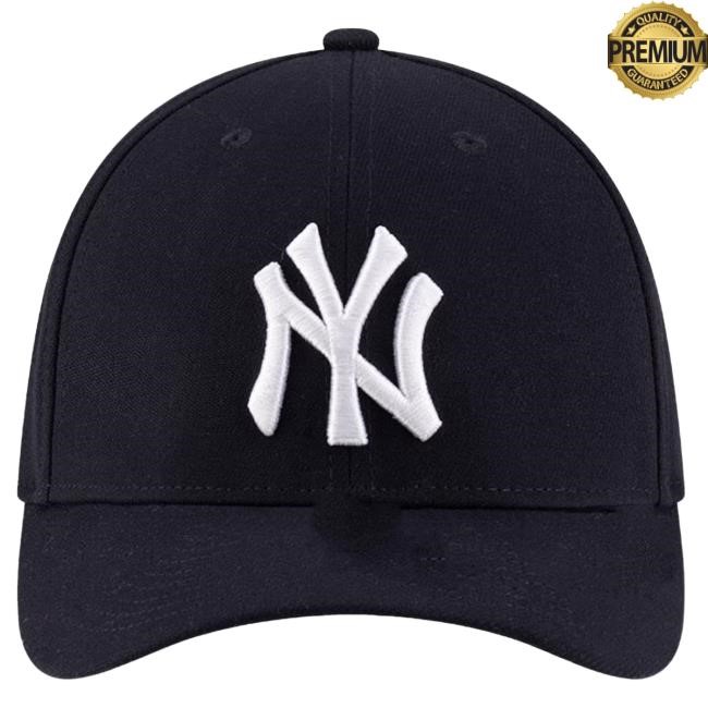 New Era New York Yankees Navy Blue 39THIRTY Cap Rally House New Era New York Yankees Mens 39THIRTY Flex Hat MLB Baseball MLB