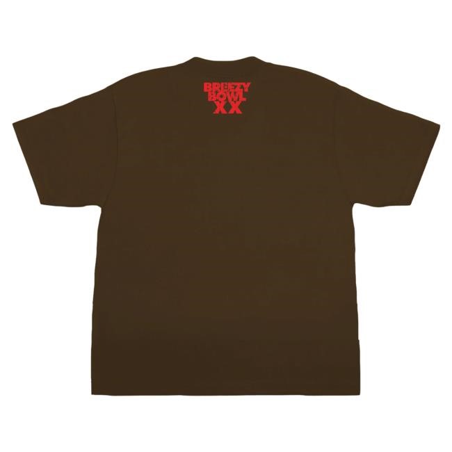 Official Chris Brown Merch I WENT TO BREEZY BOWL S/S Hot Shirt Brown ChrisBrown
