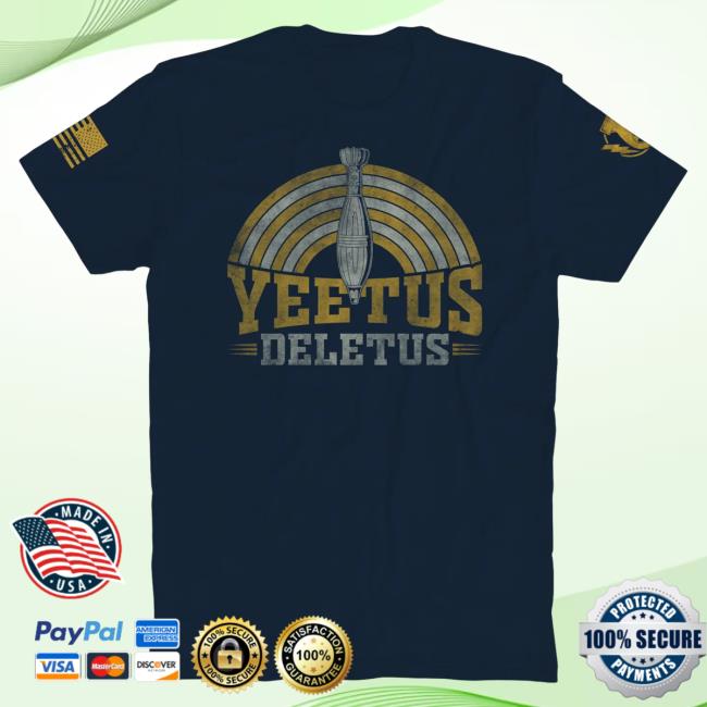 Official The Fat Electrician Merch Bunker Branding Yeetus Deletus Popover Shirt Navy