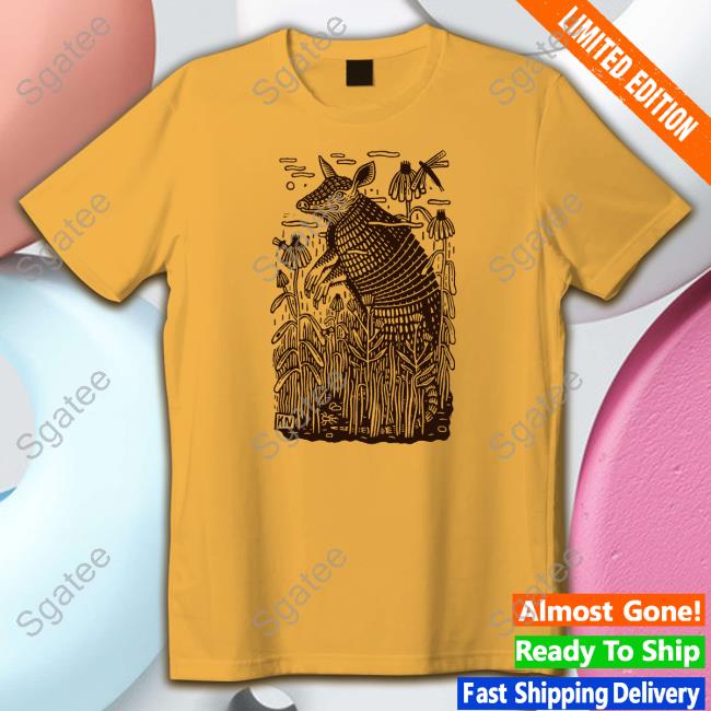 Kathleen Neeley Ok Fauna Armadillo Shirt Flash Flood Print Shop Hoodie
