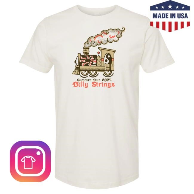 Official Billy Strings Merch Store Shop Billy Strings Train Tee (Jamie Gibson)