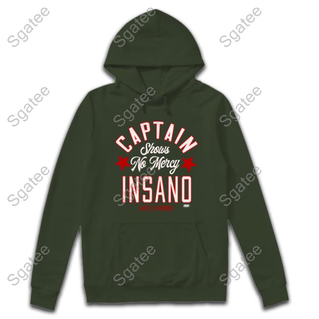 Captain Insano Shows No Mercy Long Sleeve Tee Shop Aew