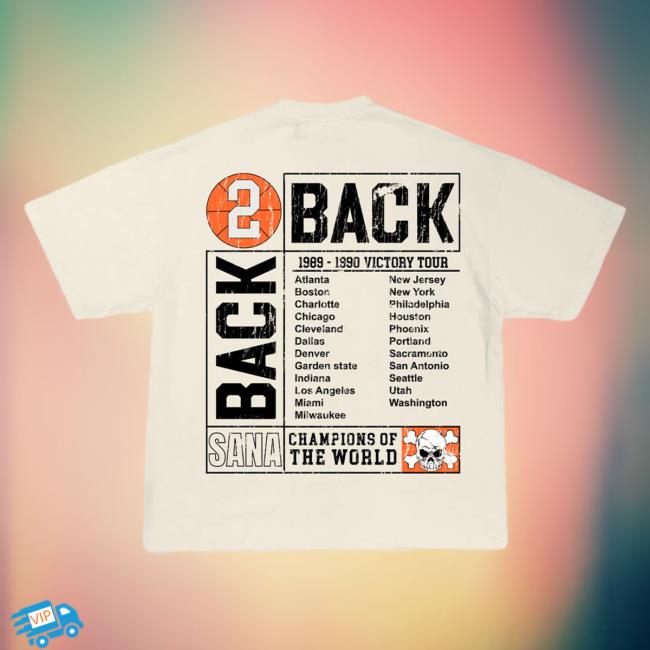 Official Sana Detroit Red Wings Sana Detroit Bad Boys Back 2 Back T-Shirts - Cream